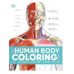 The Human Body Coloring Book: The Ultimate Anatomy Study Guide, Second Edition (DK Human Body Guides) Flexibound