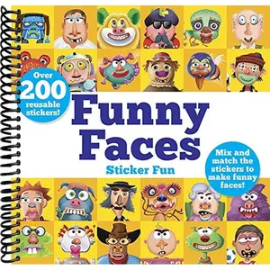 Funny Faces Sticker Fun: Mix and match the stickers to make funny faces (Dover Sticker Books)