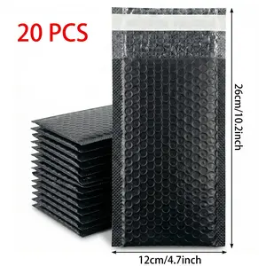 20 Thick Bubble Bags, Poly Bubble Mailer, Waterproof Anti-Drop Shockproof, 12x20+6 Cm, Jewelry Packaging, Fast Shipping, Gift Wrapping