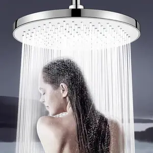Rain Shower Head, Rainfall Shower Head, Large 9-inch Shower Head, Top Spray Shower Head, Supercharged Rain Shower Head, Bathroom Supplies
