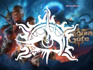 Baldur's Gate Warlock Class Vinyl Decal Sticker