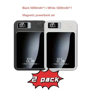 5000mAh Magnetic Wireless Mobile Power Bank, Portable 22.5W Fast Charging Mobile Power Bank for iPhone 15 Pro Max/14 Pro/13/12/Android Phone