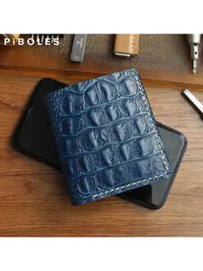 Luxury Genuine Leather Women's Wallet Handmade Leather Bifold Short Wallets For Men Portable Storage Credit Card Holder Purse
