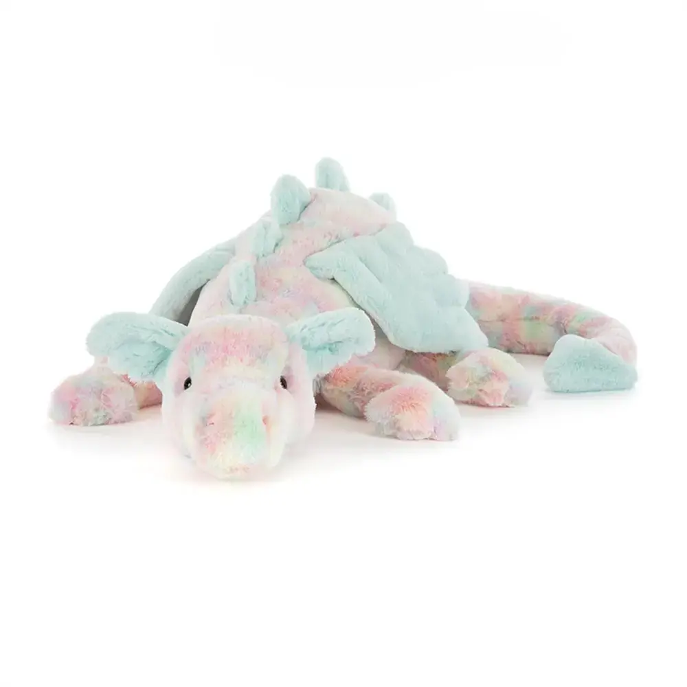 Green and pink dragon