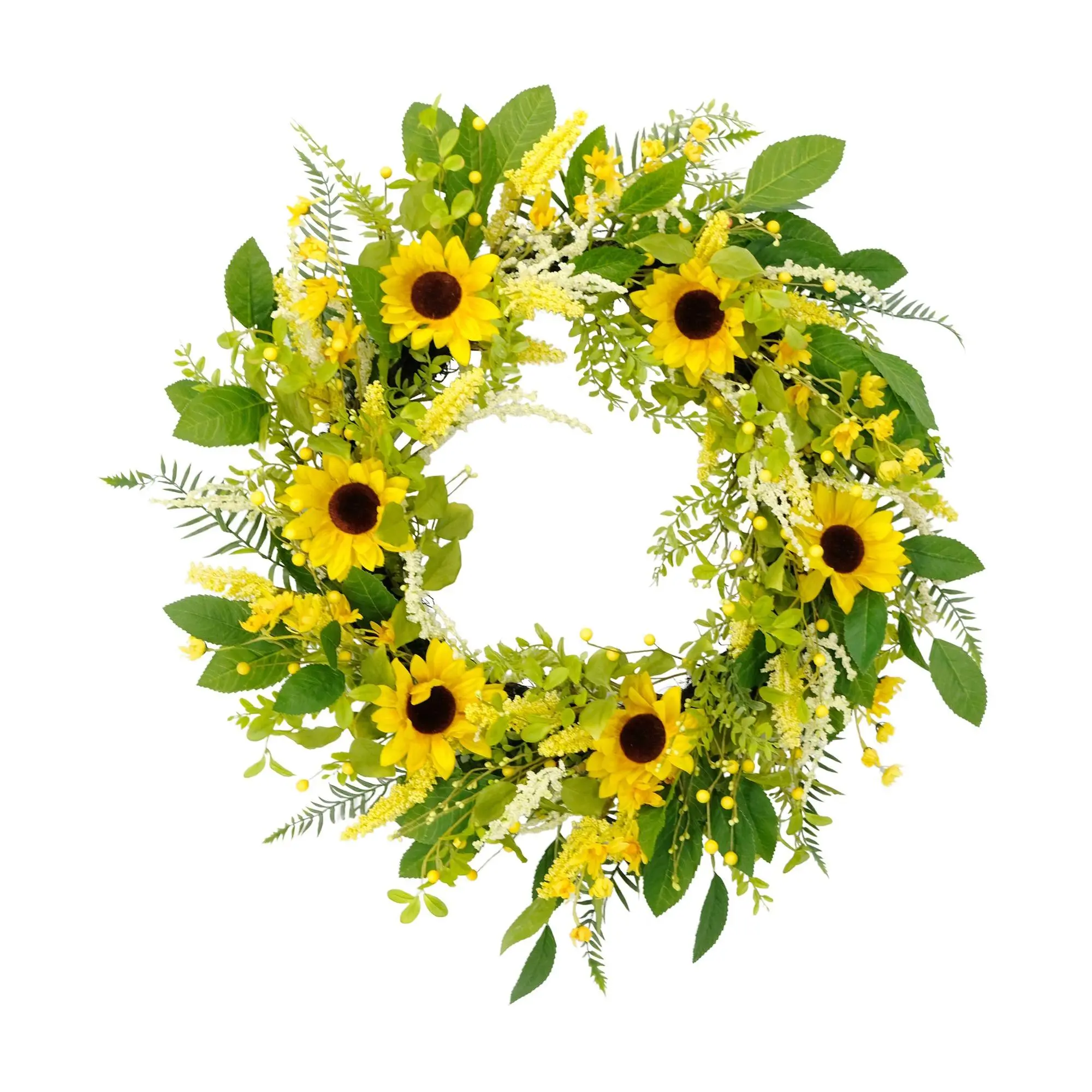Puleo International 30" Artificial Sunflower Spring Wreath Puleo International 30" Artificial Sunflower Spring Wreath