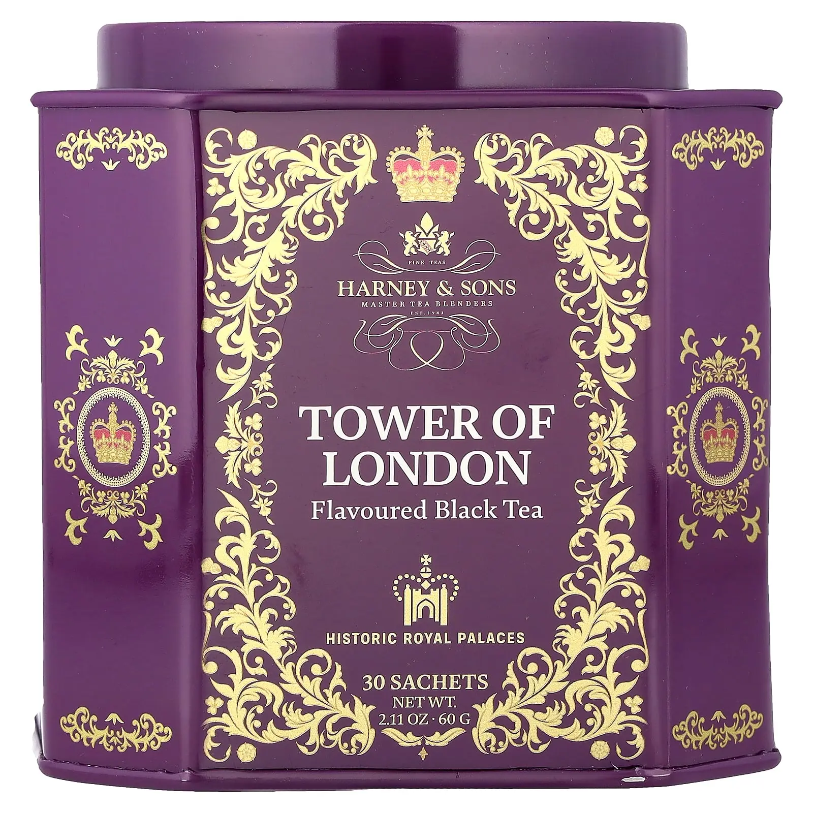 Harney & Sons Black Tea, Tower of London, 30 Sachets, 2.11 oz (60 g)
