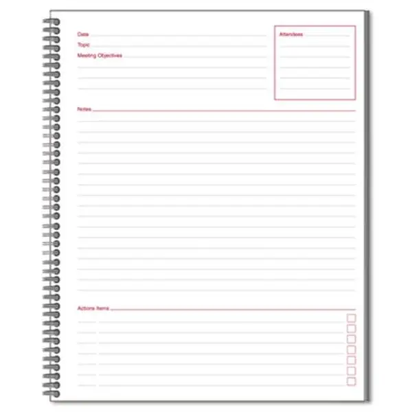 Cambridge Limited Multi-Page Meeting Notebook - 8.5 x 11 in - 80 Ruled Sheets, Multi-Page Notebooks