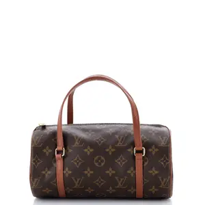 Pre-owned Louis Vuitton Canvas Coated Top Handle Bags Papillon Handbag Monogram Canvas 26 by Rebag