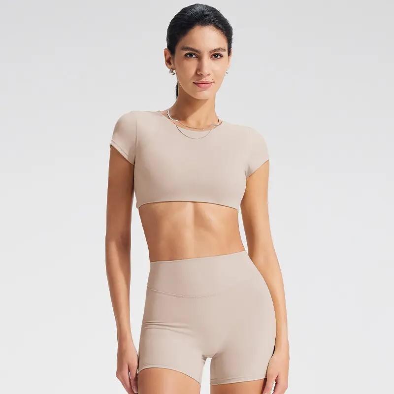 Women's Sports Shirts Set Workout Tops Fitness Activewear Quick-Dry Yoga Clothes Sport Crop Backless Gym Top for Female Women's Sports Shirts Set Workout Tops Fitness Activewear Quick-Dry Yoga Clothes Sport Crop Backless Gym Top for Female