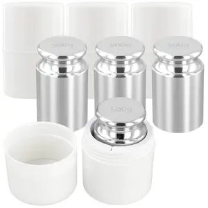 4 Pack 500g Calibration Weights, M1  Gram Weights, Stainless Steel Scale Weights Calibration for Digital Scale,  Scale, Weight Scale