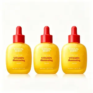 3pcs EQQUALBERRY Vitamin IlluminatingSerum - Niacinamide 4% & Vitamin CFace Serum with Hyaluronic Acid &Vitamin E, Brightening Serum, Micro-Infusion Wrinkles & Dark SpotsHydrating Anti-Wrinkle Facial SerumBundle Korean Skincare Firming NeckRenewal