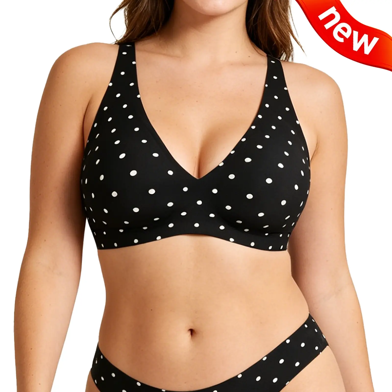 Black polka dot