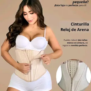 Ximenas'k Cinturilla Colombiana Faja Alta con Precion Reloj de Arena Reduces Two Sizes in Waist for Perfect Fit Shapewear Womenswear Bodysuit Compression