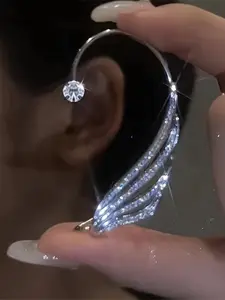 Women's Rhinestone Angel Wing High Quality Earrings, Elegant Dangle Design, Fashion Jewelry for Women, Perfect Gift Idea