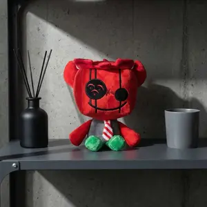 25cm/9.84in JX1DX1 Plush – Forsaken Character Collectible. This Red-And-Gray Robot Plush Uses Ultra-Soft Fabric And Generous Stuffing. It Is A Perfect Collectible For Gamers And A Special Birthday Gift For All Forsaken Fans.