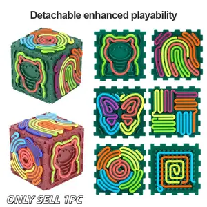 3D Silicone Sensory Activity Board, Fidget Cube Toy for Autism & Anxiety Relief, Travel-Friendly Kids Fidget Board for Toddlers, Stress Relief Fidgeting, Stress Relief Gadgets