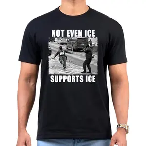 Not Even Ice Supports ICE Shirt, ICE Agent Slips On Ice Funny Tshirt, Abolish ICE, Unisex Sarcastic Shirt, Meme Tee Sweatshirt Hoodie, Unique Design, Gift Ideas