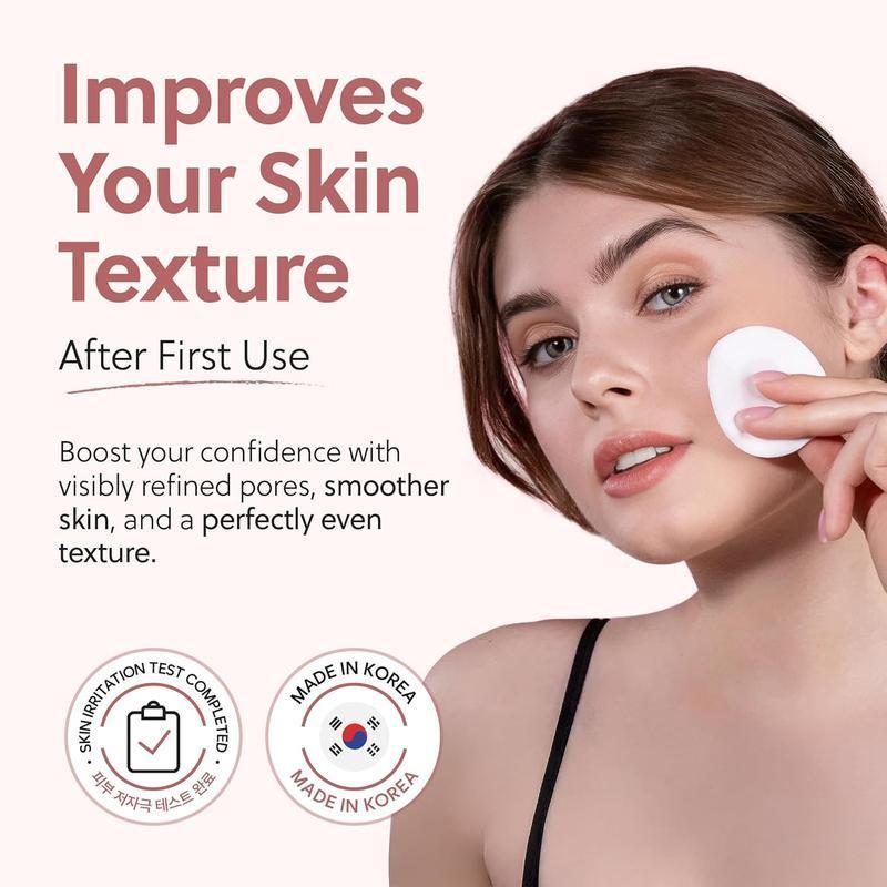 QUIA Zero Pore Pads - Korean Beauty Facial Pads for Refreshed Skin, Pore Minimizing & Oil Control, Exfoliating Pads for Smoother Texture