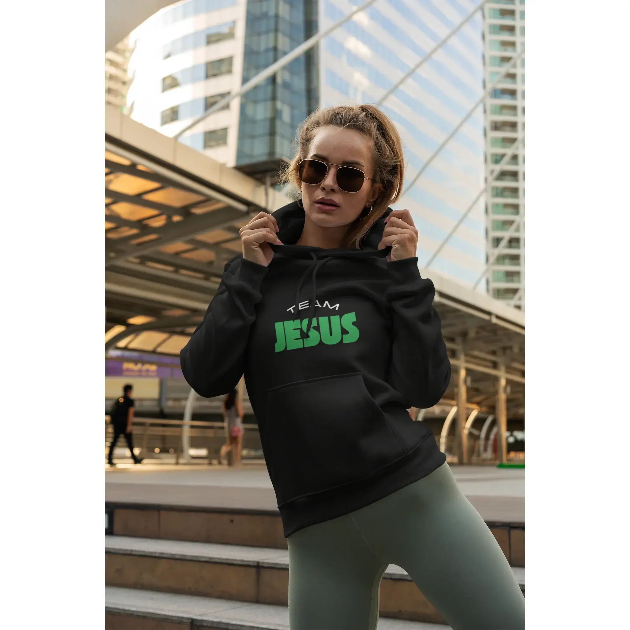 Team Jesus Hooded Sweatshirt, Unisex Hoodie for Faith, Christian Apparel, Perfect for Church, Retreats, and Casual Wear Cotton Fabric