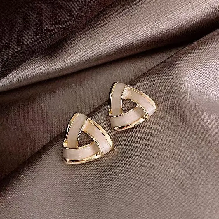 Minimalist Triangle Stud Earrings - Elegant Triangle Shape Studs for Everyday & Special Occasions - Versatile Stylish Accessory for Casual & Formal Attire