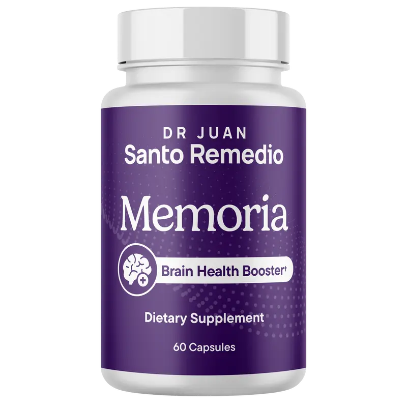 Santo Remedio Memoria, Brain Health Booster, Helps Strengthen Neural Connections, Helps Improve Attention, Memory, and Concentration, 30 Servings, Gluten Free, Non-GMO