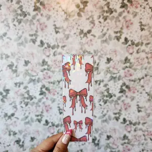 red bow blood drip bookmark - simple book lover