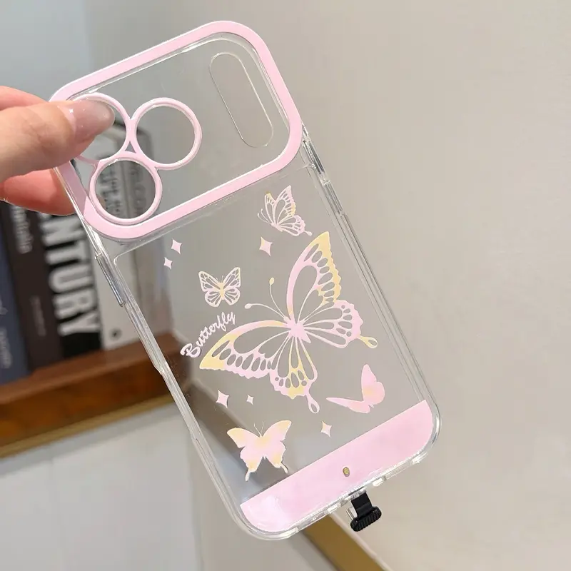 LED Large Butterfly Cellphone Case - Protective Cover for iPhone 11/12/13/14/15/16/17/18 Pro/Pro Max/Plus, Stylish Unique Handheld Devices Accessory for Daily Protection