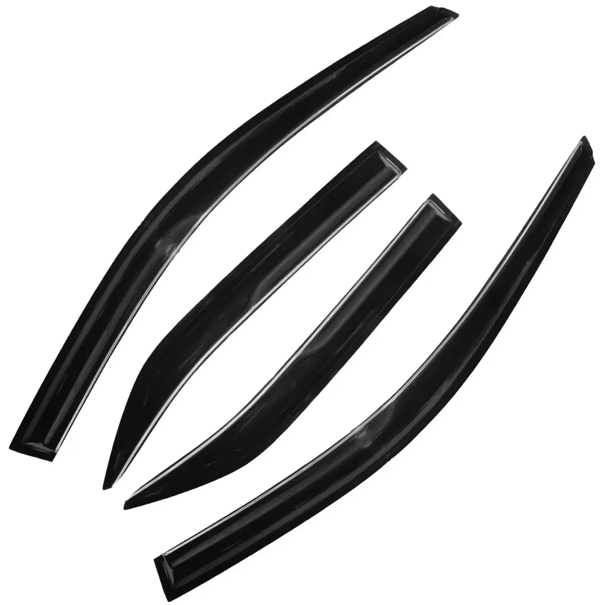 For Toyota Camry 2012-2017 Window Visors Wind Deflectors Sun Rain Guards Vent JDM Mugen Style