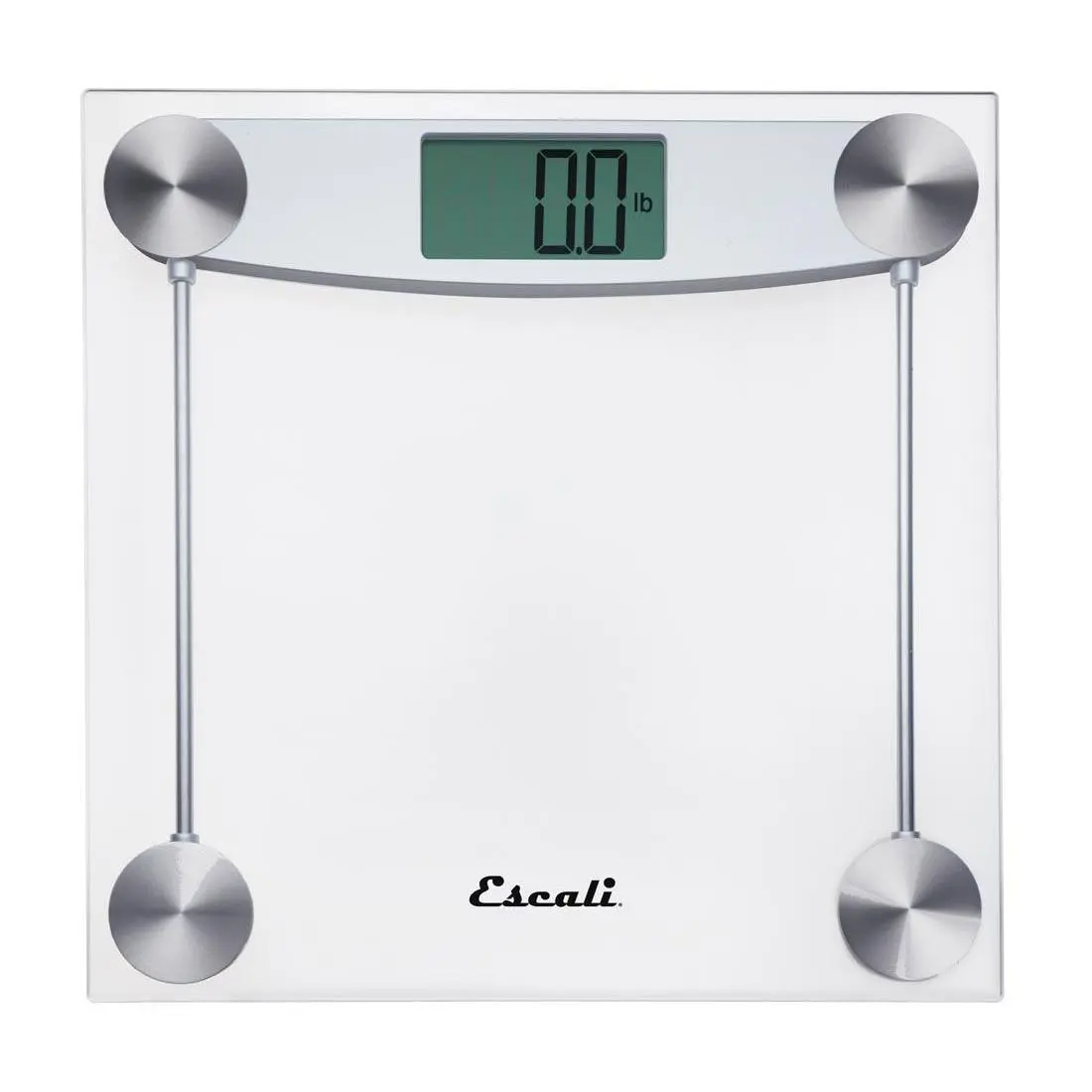 Escali Clear Glass Bathroom Scale Escali Clear Glass Bathroom Scale