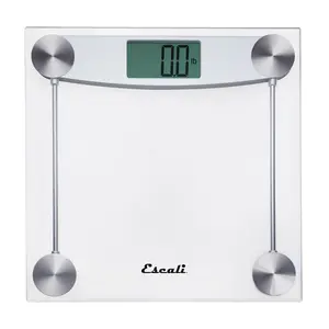 Escali Clear Glass Bathroom Scale
