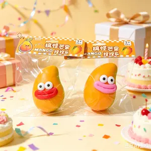 Viral Funny Mango Squishy Toy, Ugly-Cute Big Mouth Mango Stress Relief Squishy Toy, Perfect Gift for Gifting