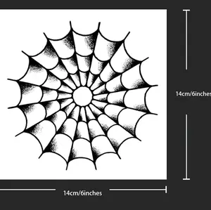 6x6 Temporary Tattoo- perfect for Halloween elbow spider