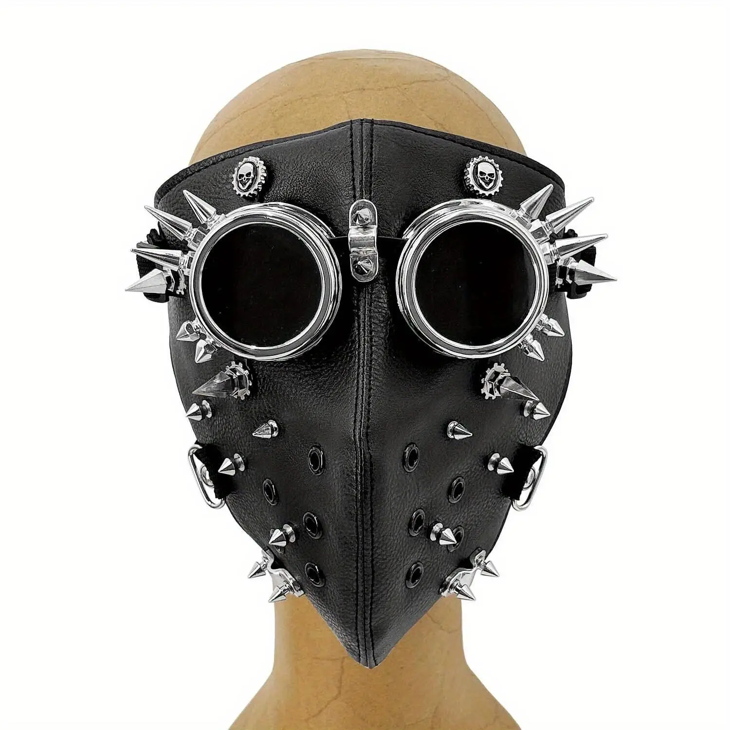 Steampunk Gothic Rivet Mask Full Face Mask With Goggles Halloween