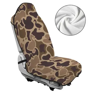 Camouflage Front Seat Cover Protector, Waterproof Sweat Towel Car Seat Covers for Gym, Running, Swimming, Beach & Hiking, Non-Slip Camo Bucket Seat Covers Fit Cars, SUVs, Trucks, Quick-Dry, Stain-Resistant, Easy To Clean & InstallC