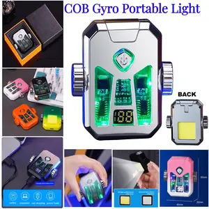 <Local Delivery>Outdoor LED Portable Light Fidget Spinner LED Lighting Type-C Charging Emergency Light with Gift Box for Hiking,Camping and Holiday