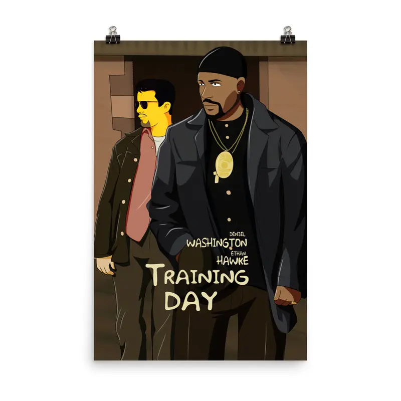 “Training Day” Simpsons-Inspired Poster