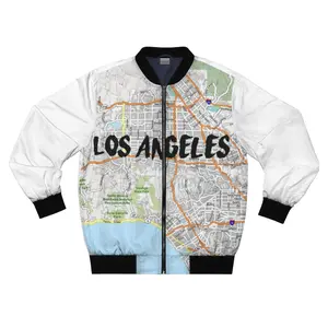 Los Angeles Kimante White AOP Bomber Jacket