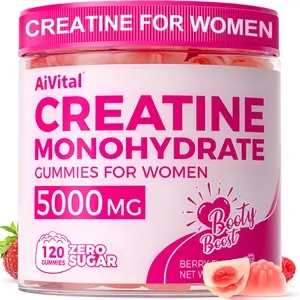 AiVital Zero Sugar Creatine Gummies for Women – Energy Boost + Cognitive Support + Post-Workout Muscle Recovery,Creatine for Women[New and old packaging shipped randomly] outdoorfun