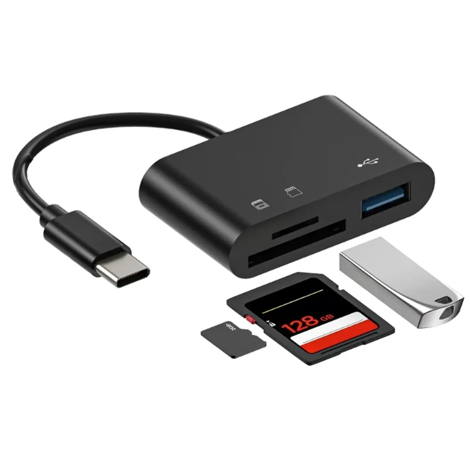 USB C SD Card Reader, USB C to SD Card for iPad/Mac/Laptop, USB-C/Type C Memory Card Adapter for iMac, iPad Pro Air Mini, MacBook Pro Air,Galaxy,MicroSD/SD