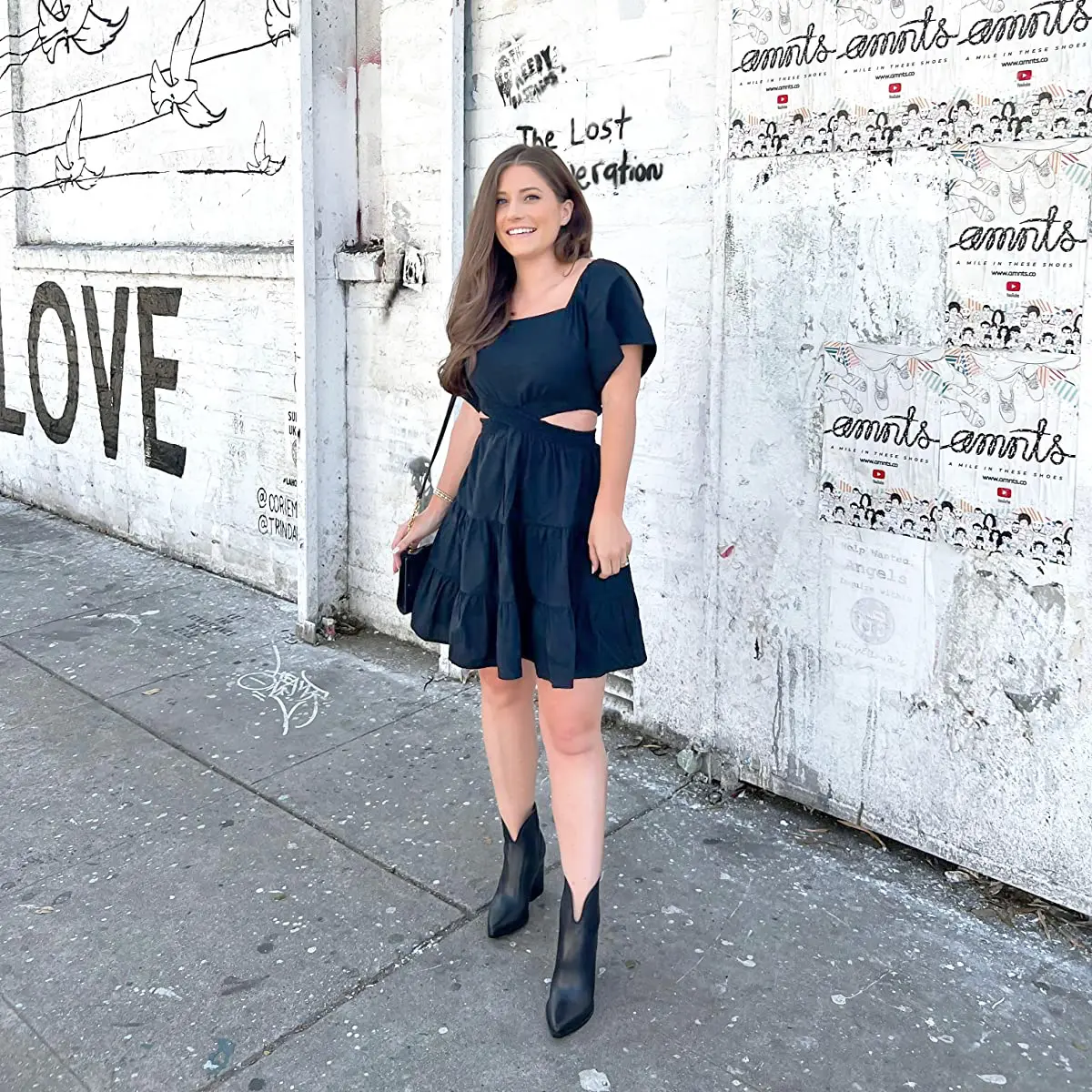 Shy Velvet Women's Summer Dress Square Neck Short Sleeves Crossover Waist  Casual Party Mini Dress - TikTok Shop