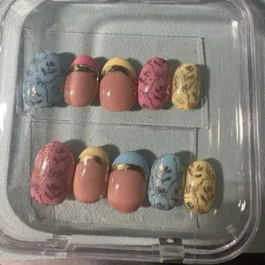 Custom Press On Nails Kit, Salon Quality Multi-Pack, Includes Glue Tabs, XS-L Sizes for Beauty & Personal Care