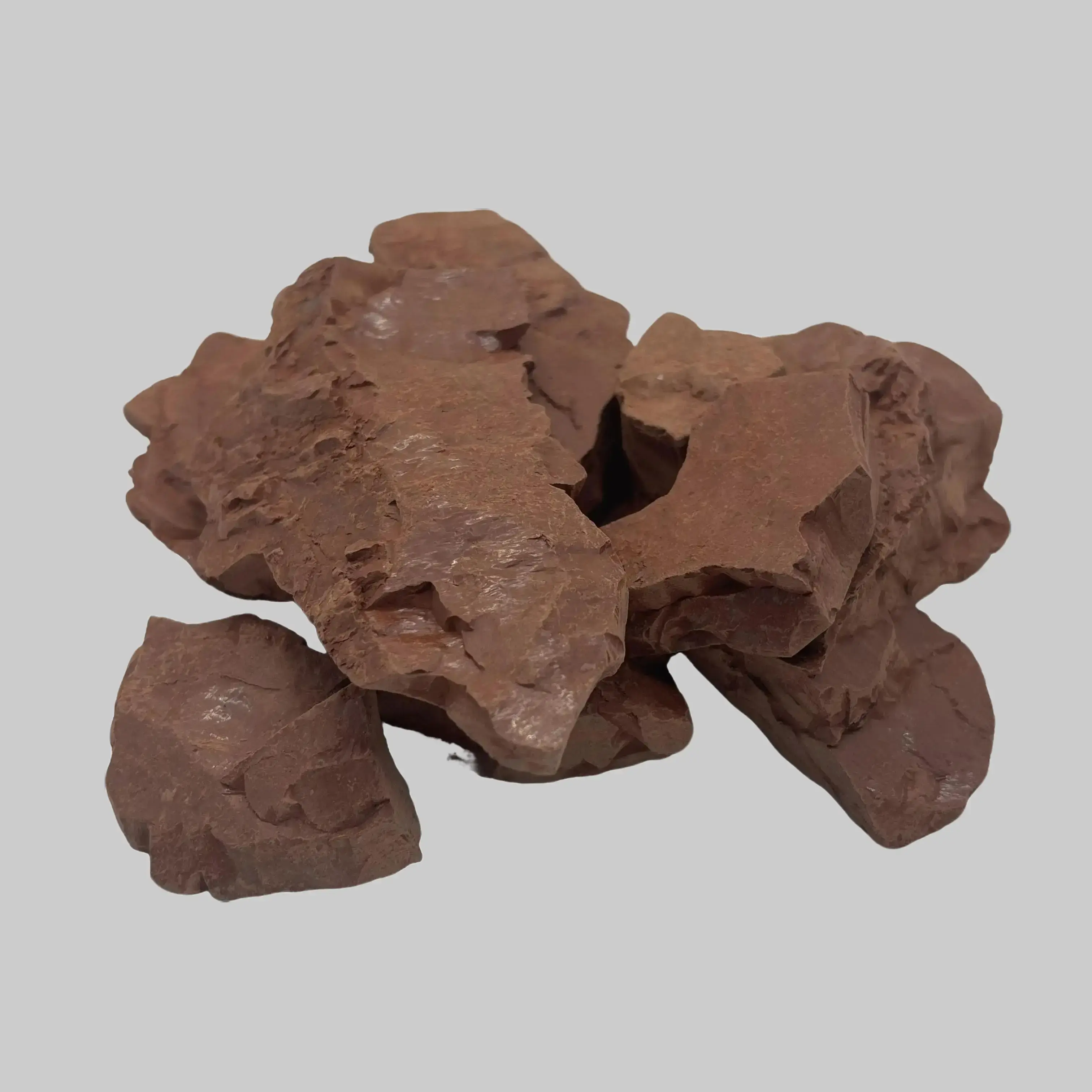 Narat Red Kaolin Natural Clay Chunks, Additive-Free Cosmetic Grade Edible Raw Clay Blocks for Garden Soil, 200g/7oz