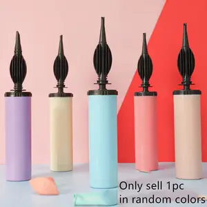 1 Count Random-Color Plastic Balloon Inflator, Modern Manual Balloon Pump for Party, Balloon Party Supplies