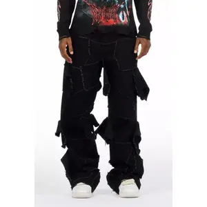 Jacomus Jet Black Baggy Fit Jean