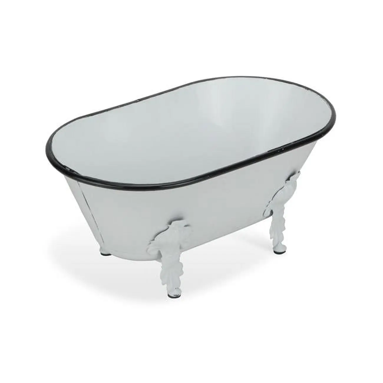 Cheungs 5129S-W Painted Metal Bathtub, White