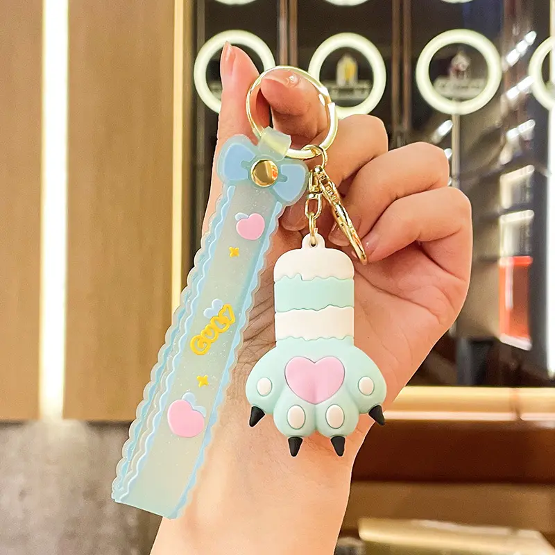 Heart-shaped Cat Paw - Blue