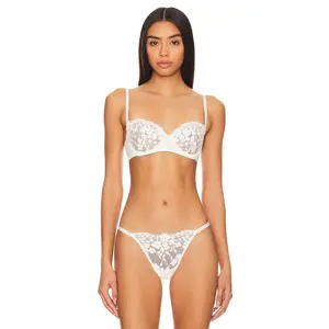 Natori Plush Romance Balconette Bra in Light