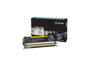 Lexmark X746A1YG Return Program Toner Cartridge - Yellow