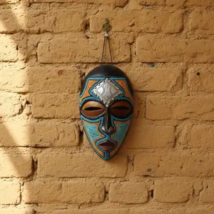 Beaded Tribal Wall Mask