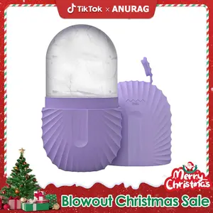 Women's Facial Ice Roller, Silicone Facial Ice Roller and Scraping Set, Massage Blocks and Facial Ice Molds for Brightening Lubrication and Pore Shrinkage Skincare Gift derma roller men，Christmas gifts, New Year gifts, Black Friday